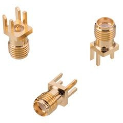 SMA socket 50 Ω, solder connection, straight, 60312202114513