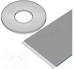 HF-365/40-100, плоский кабель 1.27мм 40 жил 30,5 метров