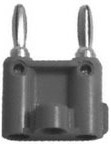 1675-103, Conn Banana Adapter M/F 2/2 POS ST 1 Port