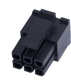 SCT3001MH-2x3P, Корпус разъема Micro-Fit 3.0 вилка на кабель 6pin SCT3001MH-2x3P, Корпус разъема Micro-Fit 3.0 вилка на кабель 6pin