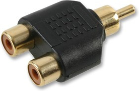 PS000172, Сквозной адаптер RCA, Штекер RCA / Phono, Гнездо RCA / Phono x 2