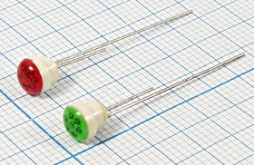 Светодиодная сборка красная 5.5x5.5мм, 7 светодиодов, линза красная прозрачная, КИПМ25, 7-ми крист; №5748 r СД сборка 5,5x5,5\крx7\\\кр пр