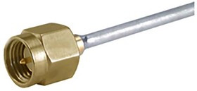 11_SMA-50-2-15/111_NH, RF Connector, SMA, Beryllium Copper, Plug, Straight, 50Ohm, Solder Terminal