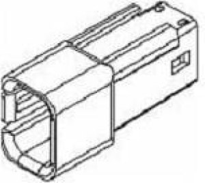 12047786, Automotive Connectors 4P MALE BLACK 150 SERIES 14 AMPS