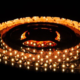 Светодиодная гибкая лента с фигурной платой MAKSILED 1м, 12В, 7Вт/м, 60д/м, IP20, 600Лм/м, теплый белый, 9мм, ML-R60-2835-WW-S-Z