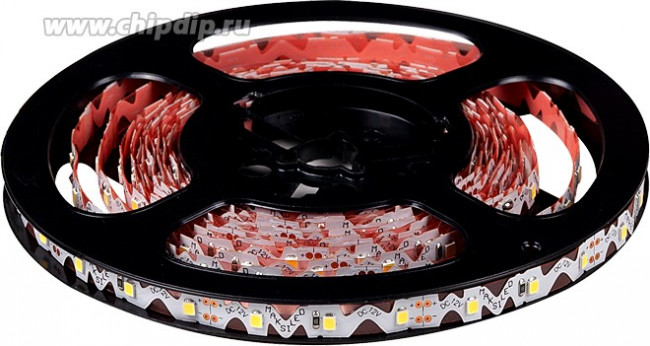 Светодиодная гибкая лента с фигурной платой MAKSILED 1м, 12В, 7Вт/м, 60д/м, IP20, 600Лм/м, теплый белый, 9мм, ML-R60-2835-WW-S-Z