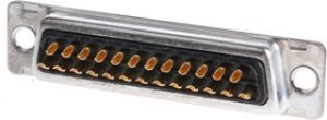 121073-2042 D, D* 25 Way Cable Mount, Panel Mount D-sub Connector Plug, 2.84mm Pitch