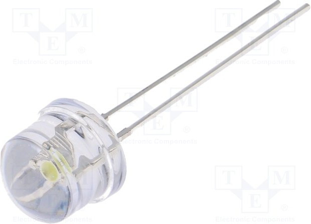 OSW5DK87A1A, LED; 8mm; white cold; 3000?4000mcd; 100°; Front: convex; 2.8?3.6V OSW5DK87A1A, LED; 8mm; white cold; 3000?4000mcd; 100°; Front: convex; 2.8?3.6V