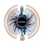 Кулер ExeGate Wizard EE91-PWM.Cu.BLUE (Al+Cu, LGA775/1150/ 1151/1155/1156/ 1200/AM2/AM2+/ AM3/AM3+/A