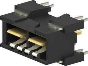 2042274-6, Прямоугольный разъем питания, 2 контакт(-ов), ELCON Mini, Монтаж в Сквозное Отверстие