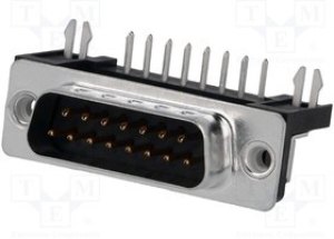 FCE17-A15PB-440, Разъем D-Sub; PIN: 15; гнездо; "папа"; на PCB; угл FCE17-A15PB-440, Разъем D-Sub; PIN: 15; гнездо; "папа"; на PCB; угл