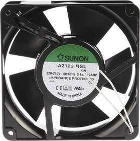 A2123-HSL.GN, A2123 Series Axial Fan, 230 V ac, AC Operation, 161.4m³/h, 22W, 120mA Max, 120 x 120 x 38mm