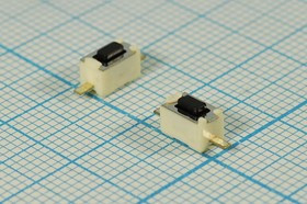 Переключатель тактовый, поверхностный монтаж, 6x3.5x4.3 мм; №808 A ПКнТакт 6,0x 3,5x 4,3\h \\\\SMD\\