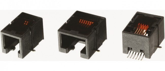 85502-5006, Modular Connectors / Ethernet Connectors RA MODULAR JACK SMT LOW PROFILE 6/4