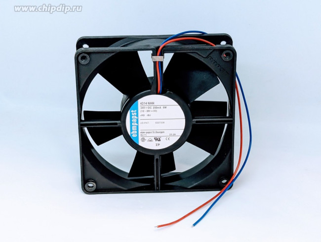 Вентилятор Ebmpapst 4314NHH DC 24V 250mA 6W 120x32 2pin Вентилятор Ebmpapst 4314NHH DC 24V 250mA 6W 120x32 2pin