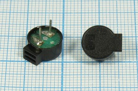 Излучатель звука магнитоэлектрический без генератора 10x 5m11мм, 1,5В, 6 Ом, 3,1 кГц, выход звука вб