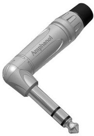 ACPS-TN, Phone Connectors STEREO PHONE PLUG 1/4" RA, NICKEL