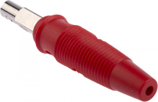 930058101, Red Male Banana Plug, 4 mm Connector, Screw Termination, 16A, 60V dc, Nickel Plating 930058101, Red Male Banana Plug, 4 mm Connector, Screw Termination, 16A, 60V dc, Nickel Plating
