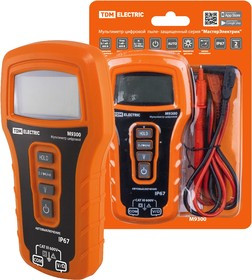 Мультиметр цифровой пылевлагозащищенный серия "МастерЭлектрик" М9300 (IP54) TDM