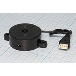 Зуммер пьезоэлектрический с генератором, размер 42x16m60, напряжение 5~24В, частота 2.9кГц, , AW4B42