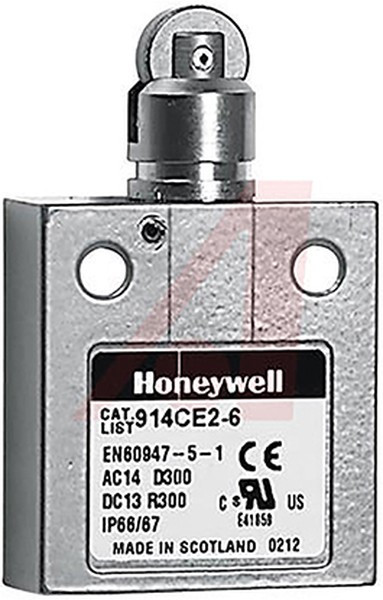 914CE2-6, Limit Switches Top Roller Plunger 6' cbl 1NC/1NO SPDT 914CE2-6, Limit Switches Top Roller Plunger 6' cbl 1NC/1NO SPDT