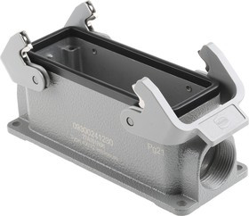 0930 024 1230, Корпус разъема, Корпус поверхностного монтажа, Стандартными разъемами Han, 24B, Корпус из Металла