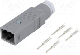 STAS-5, Разъем: прямоугольный, ST, вилка, "папа", PIN: 5, посеребренные