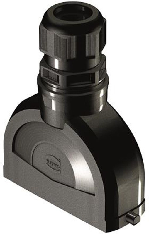 19431240448, Разъем для тяжелых условий, IP66, With Gland, Нейлон (Полиамид), Армированный Стекловолокном