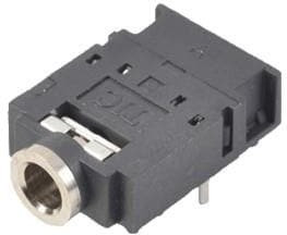 SJ-3566BN, Phone Connectors 3.5 mm, Stereo, Right Angle, Through Hole, SPDT Switch, Audio Jack Connector