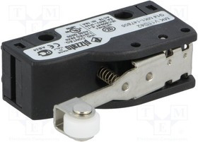 MKV11D42, Микропереключатель SNAP ACTION, с рычагом (с роликом), SPDT