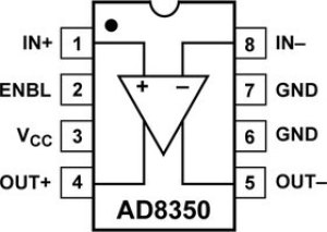 AD8350ARZ20-REEL7, Операционный усилитель, дифференциальный, 1.2ГГц низкие искажения AD8350ARZ20-REEL7, Операционный усилитель, дифференциальный, 1.2ГГц низкие искажения