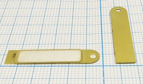 Пьезоэлектрическая диафрагма прямоугольной формы для вибродатчиков 28x6x0,54мм; пб 28x6x0,54\\B\ 2,3