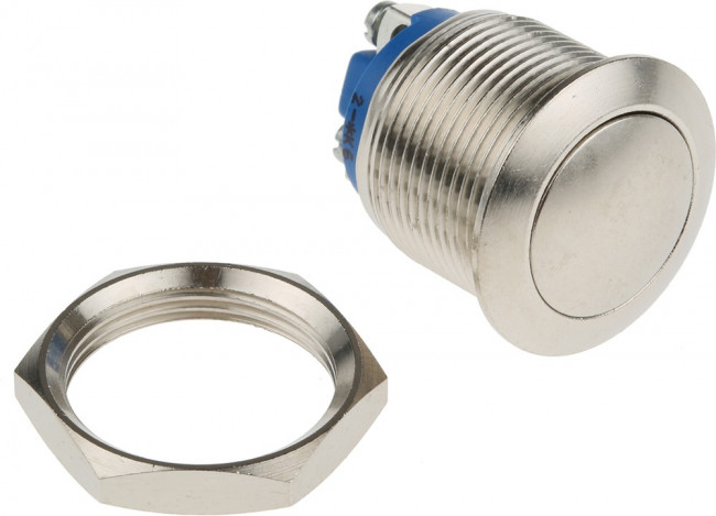 AV191003C900, Push Button Switch, Momentary, Panel Mount, 19.2mm Cutout, SPST, 24/48V dc AV191003C900, Push Button Switch, Momentary, Panel Mount, 19.2mm Cutout, SPST, 24/48V dc