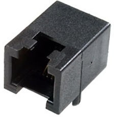TJ4A-6P4C, розетка телеф. на плату тип 4A