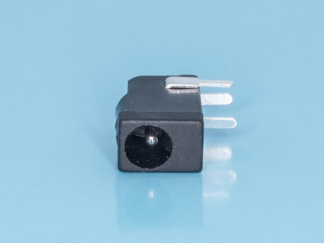 DJK-05C, Разъем питания штыревой 1,1мм, вилка на плату
