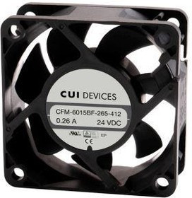 CFM-6025BF-190-479-22, DC Fans dc axial fan 60 mm square 25 mm 12 Vdc ball 9000 RPM 43.10 CFM TSPWM CFM-6025BF-190-479-22, DC Fans dc axial fan 60 mm square 25 mm 12 Vdc ball 9000 RPM 43.10 CFM TSPWM