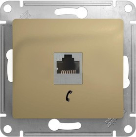 SE GSL000481T, GLOSSA РОЗЕТКА телефонная RJ11, , ТИТАН GSL000481T