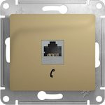 SE GSL000481T, GLOSSA РОЗЕТКА телефонная RJ11, , ТИТАН GSL000481T