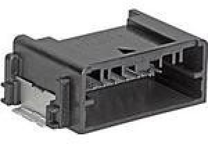 34912-6080, Automotive Connectors MINI50 RA HDR SMT 8CKT POL A BLK Au