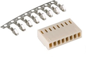 HU-8 (DS1070-8 F), Розетка на кабель c контактами 2.54мм 8pin HU-8 (DS1070-8 F), Розетка на кабель c контактами 2.54мм 8pin