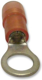 RNYD1-5, Клемма с кольцевым наконечником, M5, #10, 16 AWG, 1.5 мм², Серия RNYD, Красный