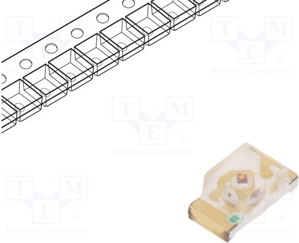 RF-OUB191TS-CE, LED; SMD; 0603; orange; 90?260mcd; 1.6x0.8x0.7mm; 140°; 1.8?2.4V RF-OUB191TS-CE, LED; SMD; 0603; orange; 90?260mcd; 1.6x0.8x0.7mm; 140°; 1.8?2.4V