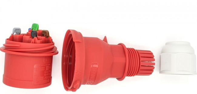 Кабельная вилка 16А 5р 400В 6h IP44 Quick-Connect 1 шт. 2136-b Кабельная вилка 16А 5р 400В 6h IP44 Quick-Connect 1 шт. 2136-b