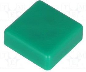 TACT-2BSGN, Клавиша, квадратная, зеленый, 12x12мм, TACTS-24N-F, TACTS-24R