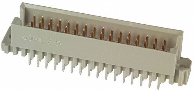 5650479-5, Eurocard 48 Way 2.54mm Pitch, Type R/2 Class C2, 3 Row, Straight DIN 41612 Connector, Plug 5650479-5, Eurocard 48 Way 2.54mm Pitch, Type R/2 Class C2, 3 Row, Straight DIN 41612 Connector, Plug