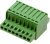 ESC250V-08P, Клеммник 8 конт. "гнездо" шаг 2.50 мм с фиксат., пружинный зажим (пров. 28-20AWG/ до 0.