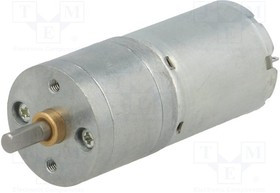 POLOLU-3254, Двигатель: DC, с редуктором, LP, 12ВDC, 1,1А, Ось: D профиль, 75: 1