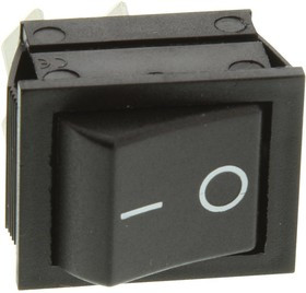 C1350AABB-602AW, SWITCH, ROCKER, DPST, 20A, 250VAC, BLACK