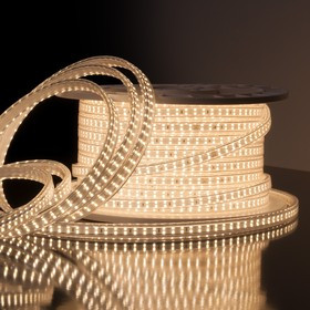 LS011 220V/ Лента светодиодная Premium 220V 18W 180Led 2835 IP65, 4200K дневной белый, 50 м, двухрядная