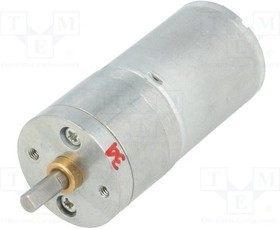 POLOLU-1573, Двигатель: DC, с редуктором, HP, 6ВDC, 6,5А, Ось: D профиль, 34: 1